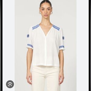 Dear John Button Blouse